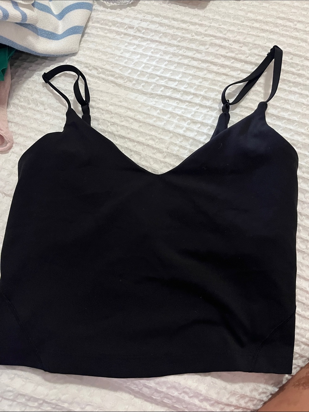 Black Women's Lululemon tank top with built in bra